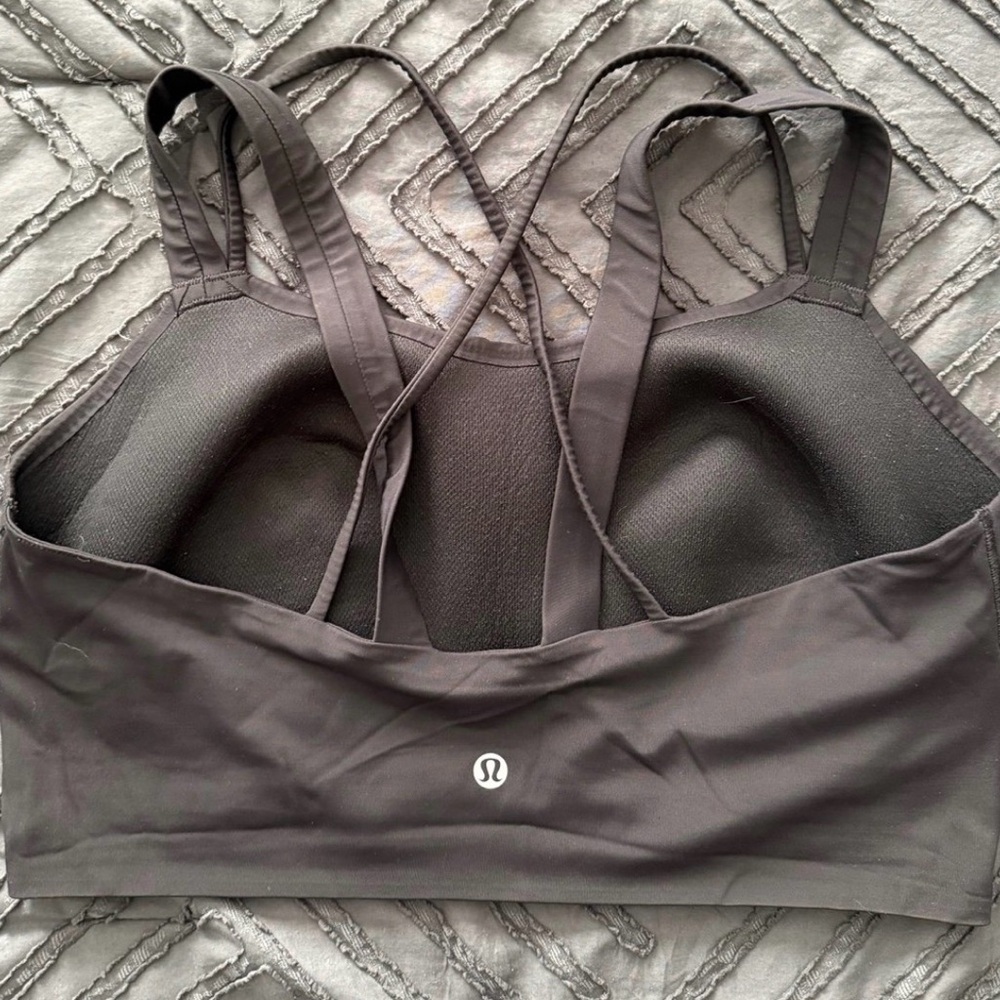 lululemon athletica Black Strappy Sports Bra